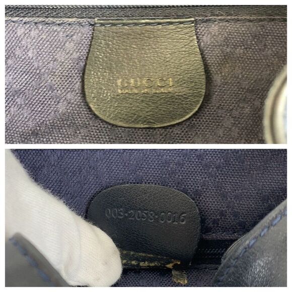 Pre Loved gucci Bamboo Leather Backpack Women black | black Backpacks - Picture 4 of 6